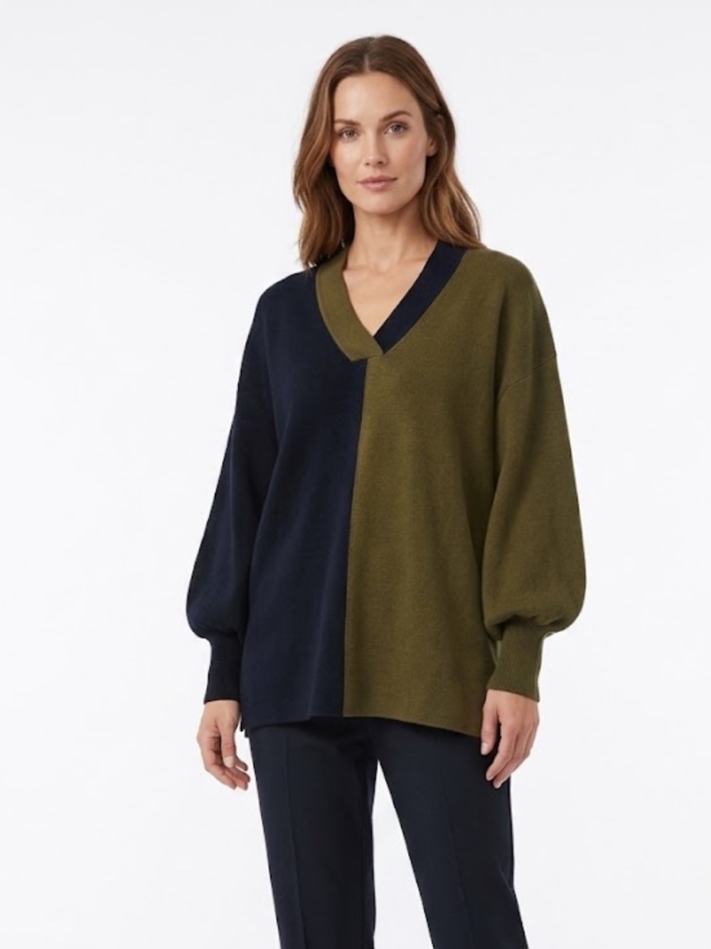Crosby by Mollie Burch Colorblock Sweater Size XS